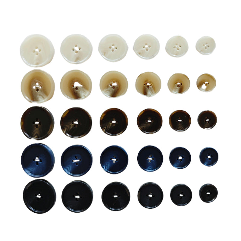 JIANGSHIbk Resin button Round glossy resin buttons
