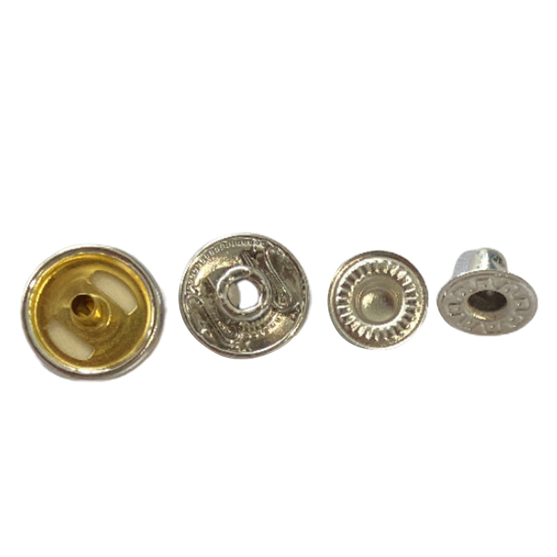 JIANGSHIbk Metal four snap Buckle to decorate the buttons