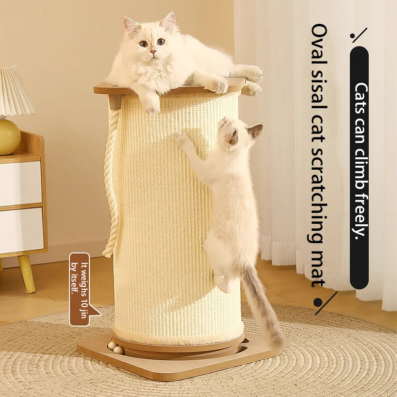 qingxitanye Sisal cat post(price inquiry) Multi-layered play, anti-tip design