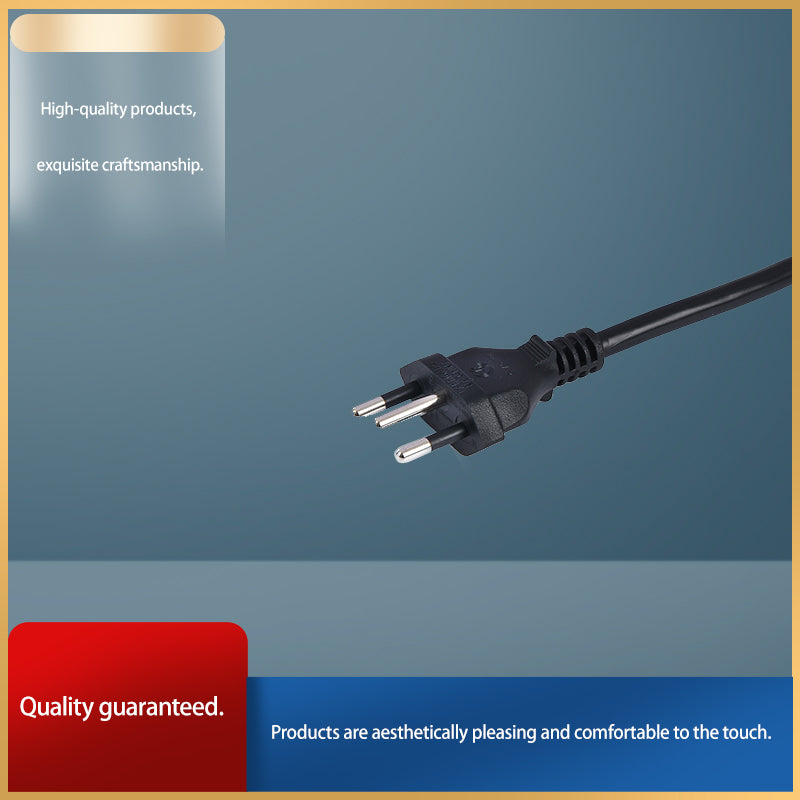 chaohuidianqi Brazilian Gauge Two-Plug Power Plugs Computer Office Peripheral Cable Accessories (Price consulting customer service)