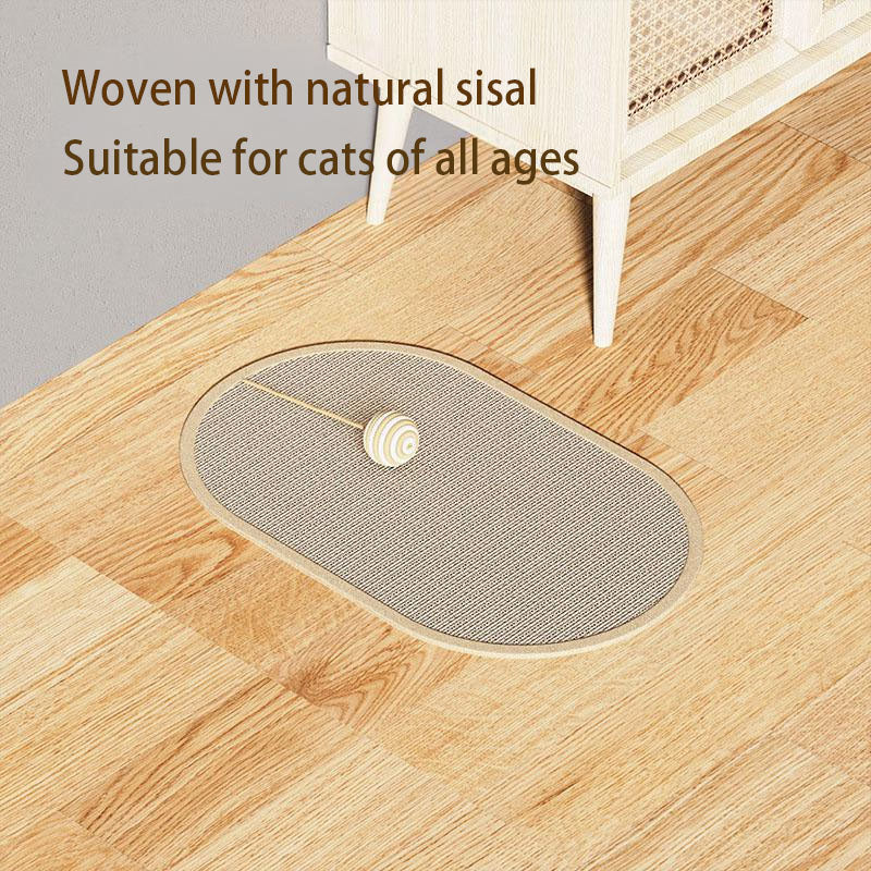 qingxitanye Round sisal cat scratching mat (price inquiry) Abrasion-resistant, scratch-resistant, non-slip, and stable
