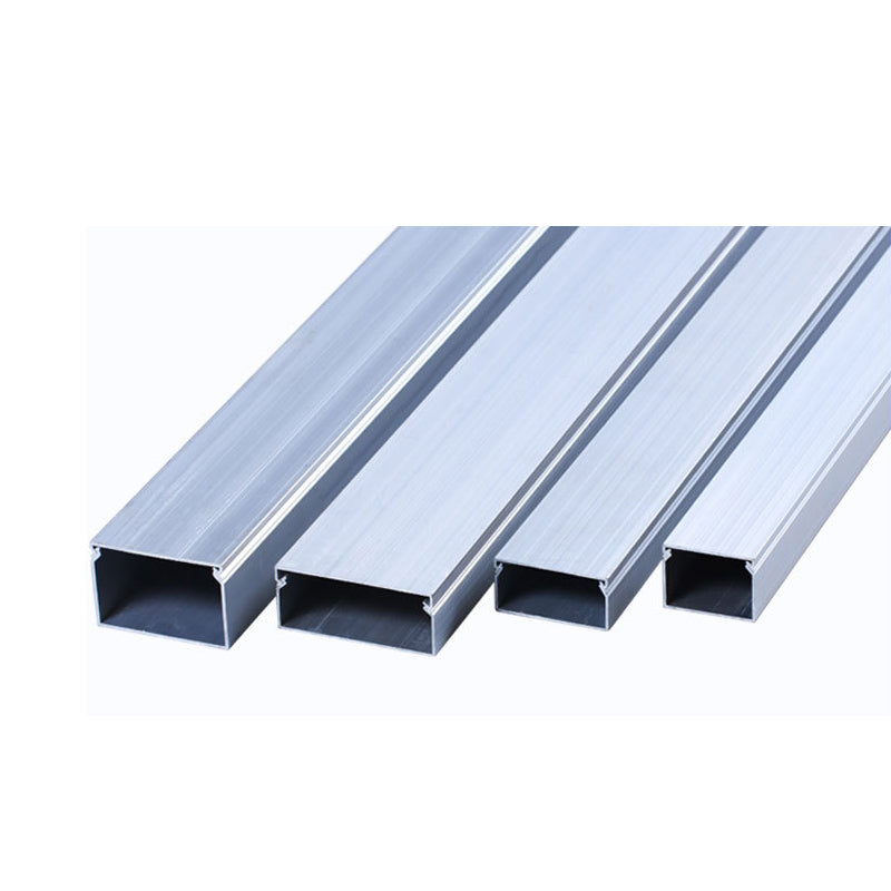 weiji Aluminum alloy trunking(customizable/meter (classifier)) Square Outside Open Wire Harness Outside Covered Invisible Snap-In Pressure Ground Runner