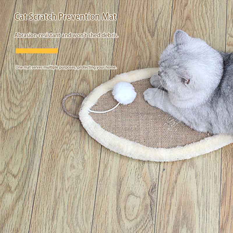 qingxitanye Printed cat scratching pad with two balls(price inquiry) Fun interactive, abrasion-resistant and scratch-resistant