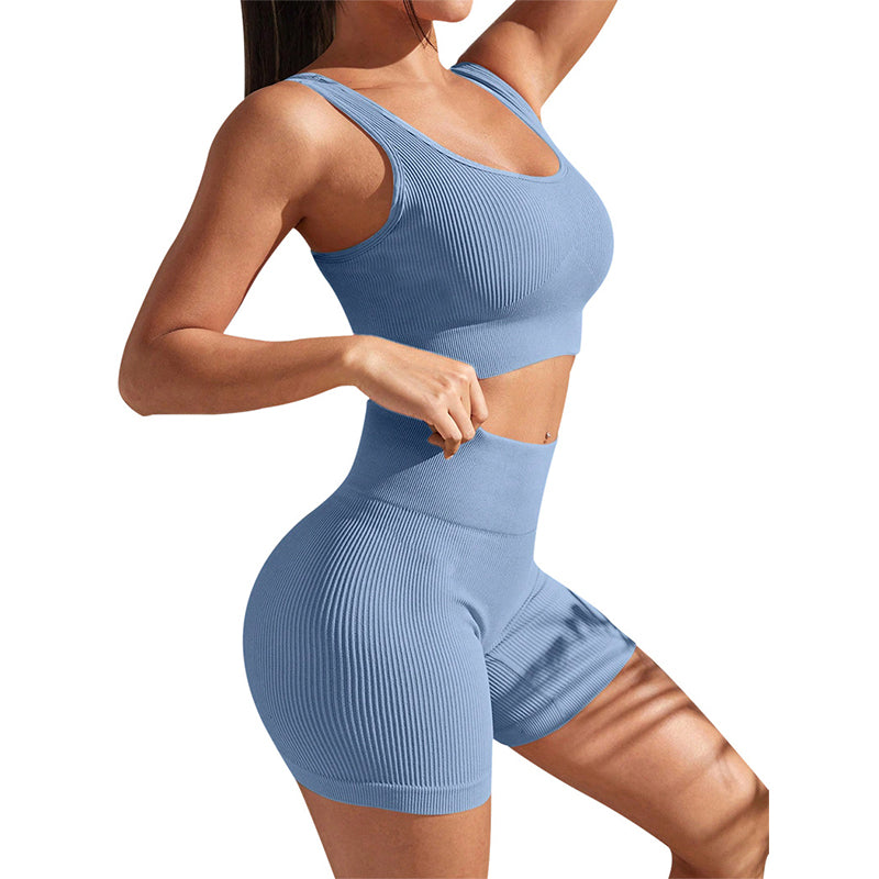 chentao Yoga vest and shorts suit(Please consult customer service for pricing) The tracksuit is comfortable and elastic