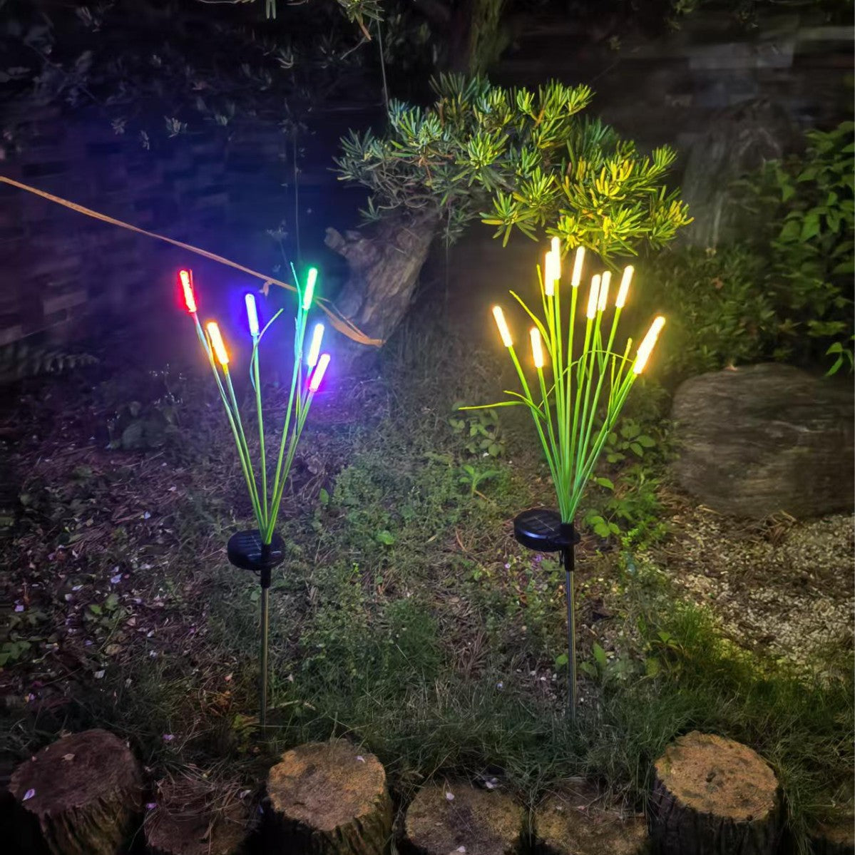 yinhendengshi Solar Inground Bubble Post Reed Light(100pcs/box)Easy to install High quality performance Outdoor waterproofing