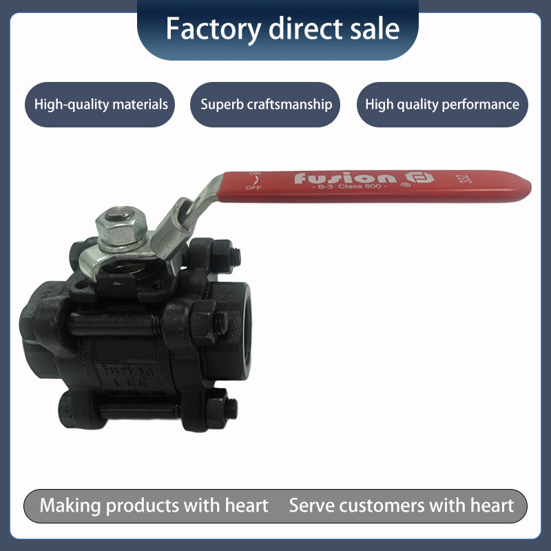 qingtang Three-piece bolted ball valve332TF010F08L1HVAF(Price consulting customer service)Easy disassembly and assembly,High pressure tolerance