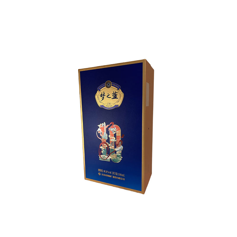 huayinbaozhuang   40.8 degree dream blue (JD10) 500ml box (Please consult customer service for pricing)High-grade empty wine box   intact