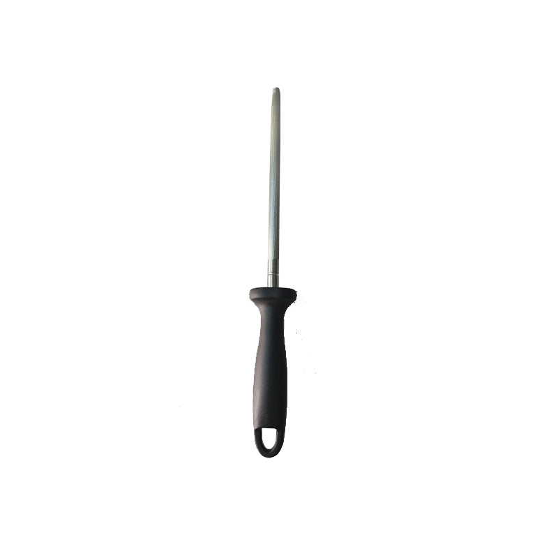 yuangong whetstone (for honing knives)  8″¢9.5mm round new small flat handle